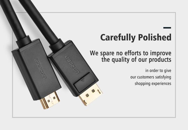 Ugreen Cable DP Male to HDMI Male 3M